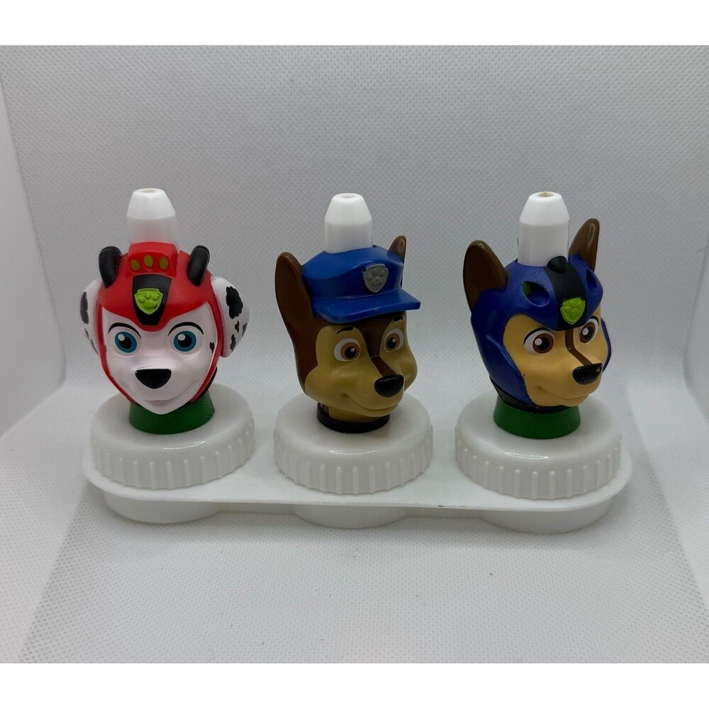Good 2 Grow Paw Patrol Character Bottle Toppers - Marshall, Chase, and Skye